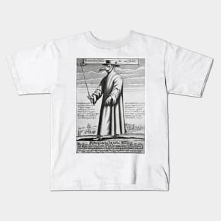 Plague doctor, 17th century artwork (C008/3907) Kids T-Shirt